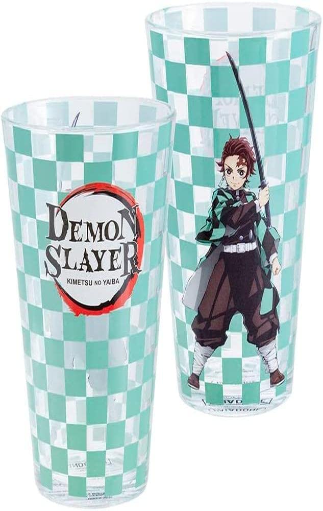 Paladone Demon Slayer Drinking Glass Officially Licensed Anime Demon Slayer Merch, Black