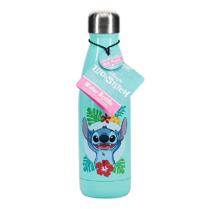 Botella de agua Stitch - Producto oficial Disney, botella de metal a prueba de fugas para bebidas frías y calientes, regalo para fans de Stitch 460ml (15 oz