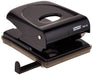 Rapid FMC40 2 Hole Punch, Punches up to 40 Sheets, Adjustable Guide Bar, Metal, Black, 21835601