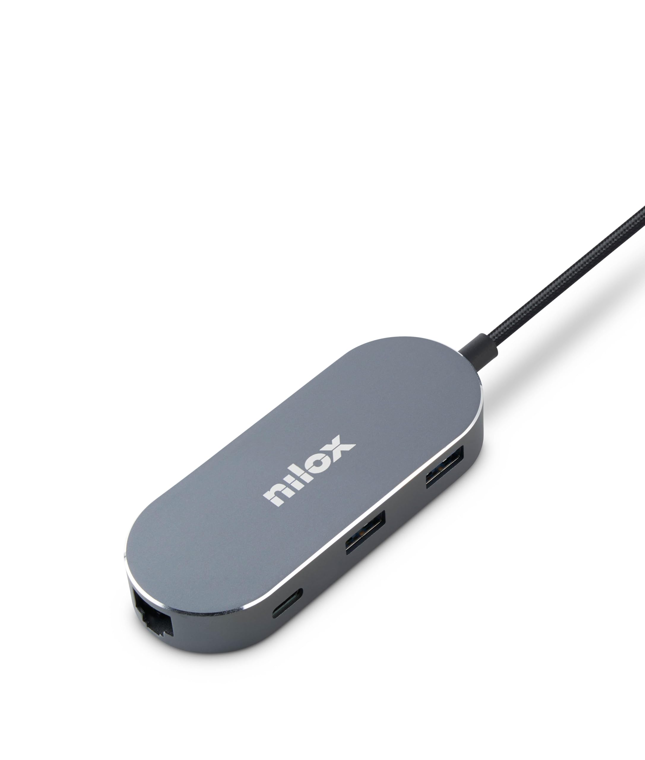NILOX Mini Dock USB-HDMI, 3 USB 3.0 ETHERNET