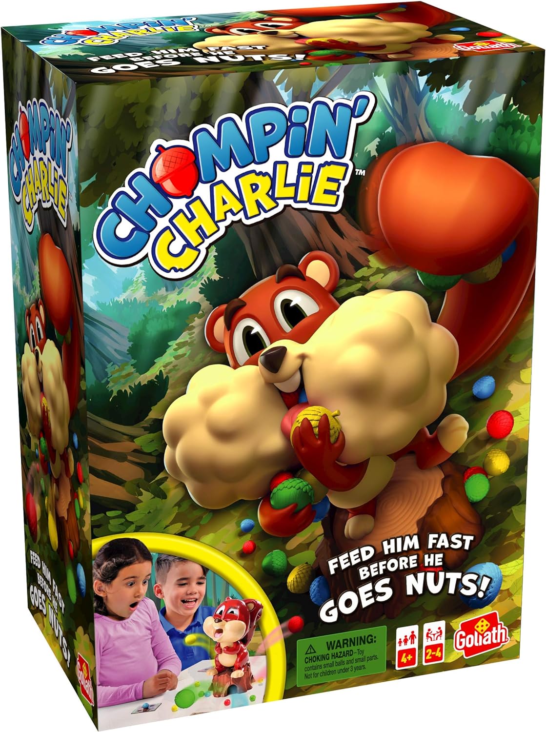 Chompin' Charlie: Feed Him Fast Before He Goes Nuts! | Kids Action Games | For 2-4 Players | Ages 4+