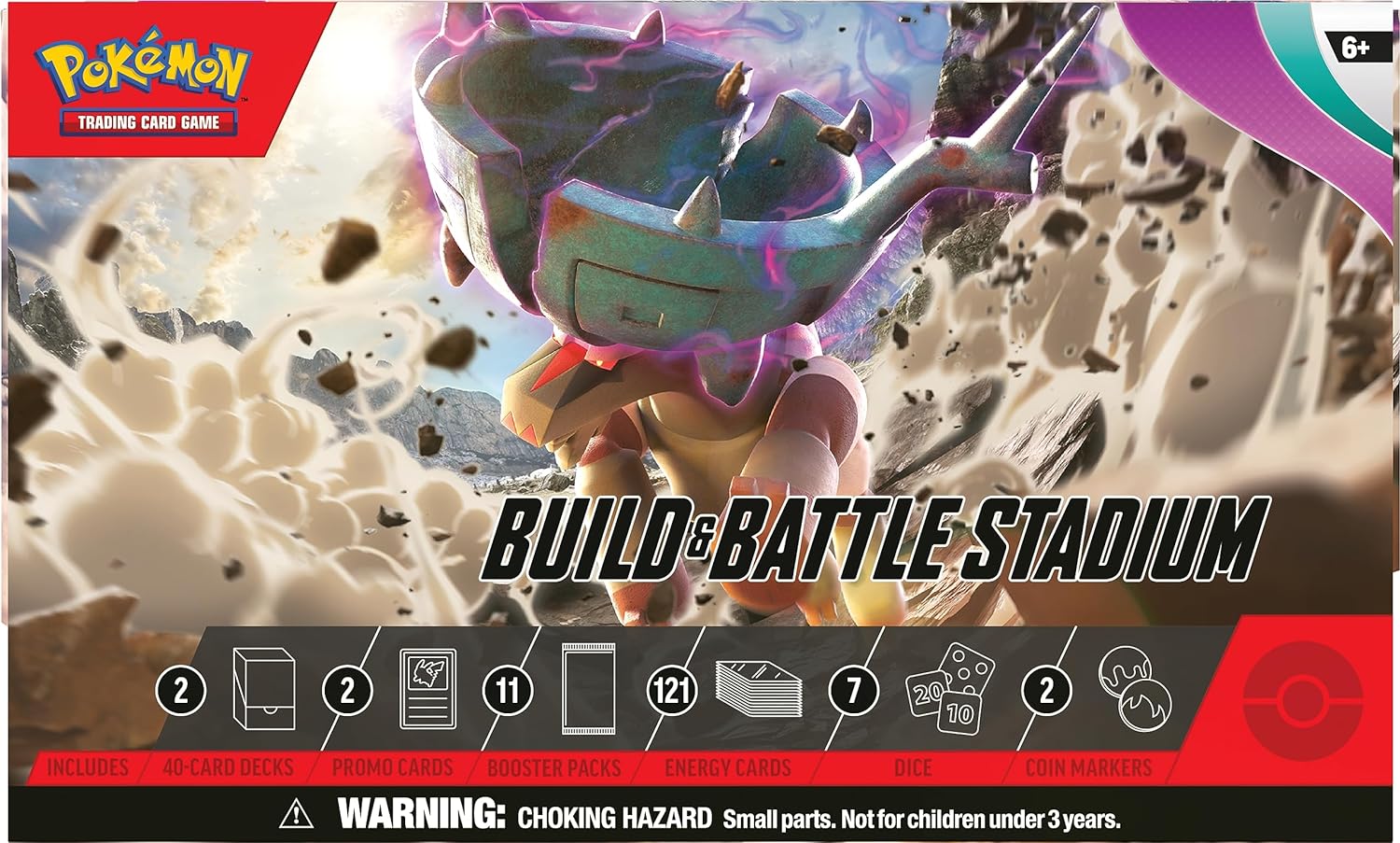 Pokémon TCG: Scarlet & Violet—Paldea Evolved Build & Battle Stadium (2 Decks, 11 Boosters & more)