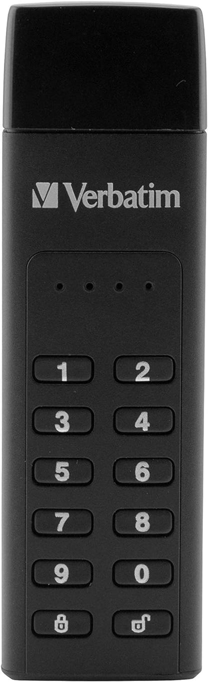 Keypad Secure USB 3.0 Flash Drive, 32GB, Black