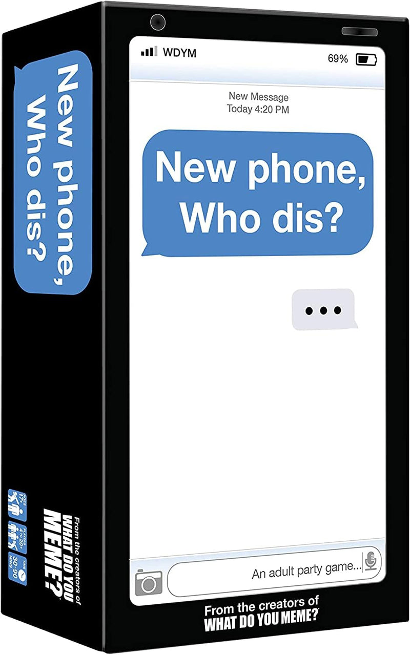 WHAT DO YOU MEME? New Phone, Who Dis? - Adult Party Game (UK Edition