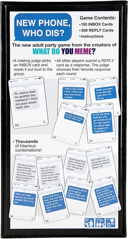 WHAT DO YOU MEME? New Phone, Who Dis? - Adult Party Game (UK Edition