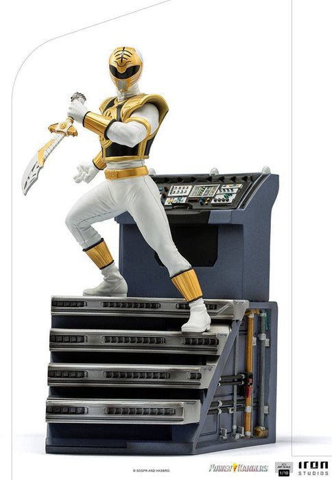 Iron Studios Power Rangers White Ranger 1/10 Scale | Power Rangers | 7" inches Collectible Figure 8.6 (H) x 5.1 (W) x 6.7 (D)