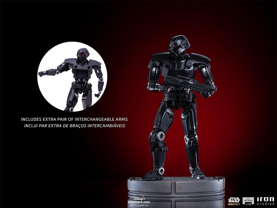 Iron Studios The Mandalorian - Dark Trooper BDS Art Scale Statue (1/10) (LUCSWR48621-10)