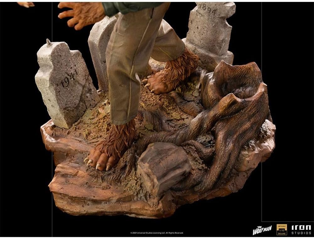 Iron Studios- Universal Monsters Wolf Man DLX 1/10 ST Estatuas, Multicolor, 1:10 (81034