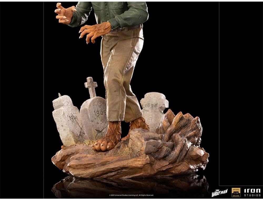 Iron Studios- Universal Monsters Wolf Man DLX 1/10 ST Estatuas, Multicolor, 1:10 (81034