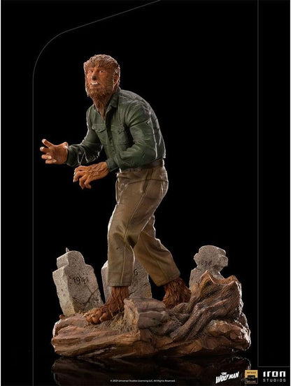 Iron Studios- Universal Monsters Wolf Man DLX 1/10 ST Estatuas, Multicolor, 1:10 (81034