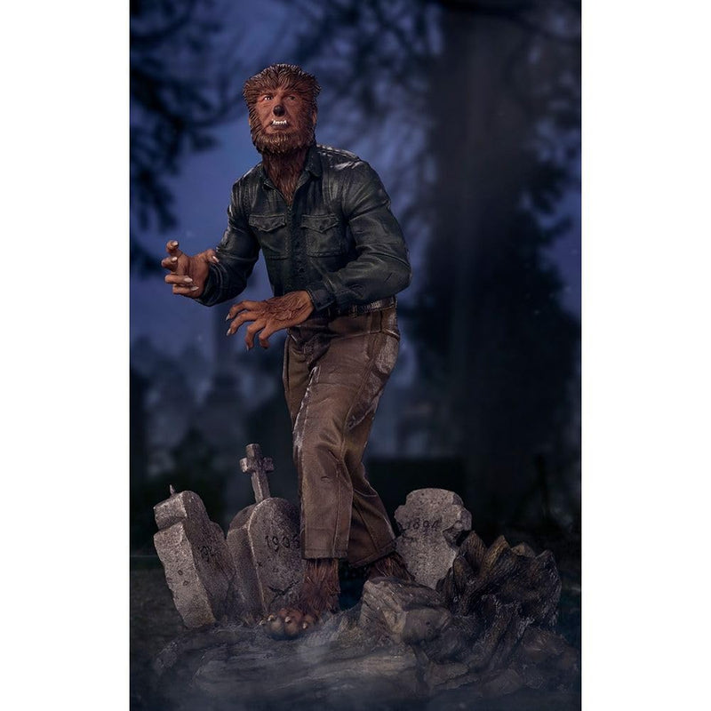 Iron Studios- Universal Monsters Wolf Man DLX 1/10 ST Estatuas, Multicolor, 1:10 (81034