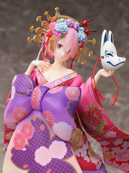 Furyu Re:Zero – Starting Life in Another World: Ram (Oiran Ver.) 1:7 Scale PVC Figure, Multicolor