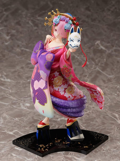 Furyu Re:Zero – Starting Life in Another World: Ram (Oiran Ver.) 1:7 Scale PVC Figure, Multicolor