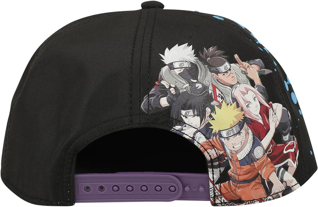 Naruto Team Ninja Cap black Anime, Fan merch, TV series One Size Black