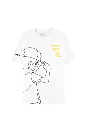 Pokémon - Ash - Men's Boys' Short-Sleeved T-Shirt
