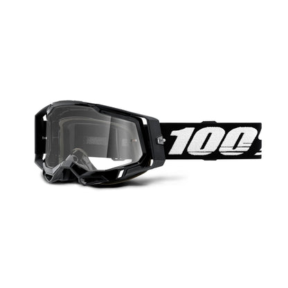 100% Racecraft 2 Goggle Black / Clear Lens
