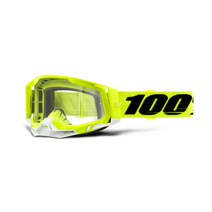 100% Racecraft 2 Goggle Yellow / Clear Lens