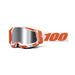 100% Racecraft 2 Goggle Orange / Mirror Silver Flash Lens