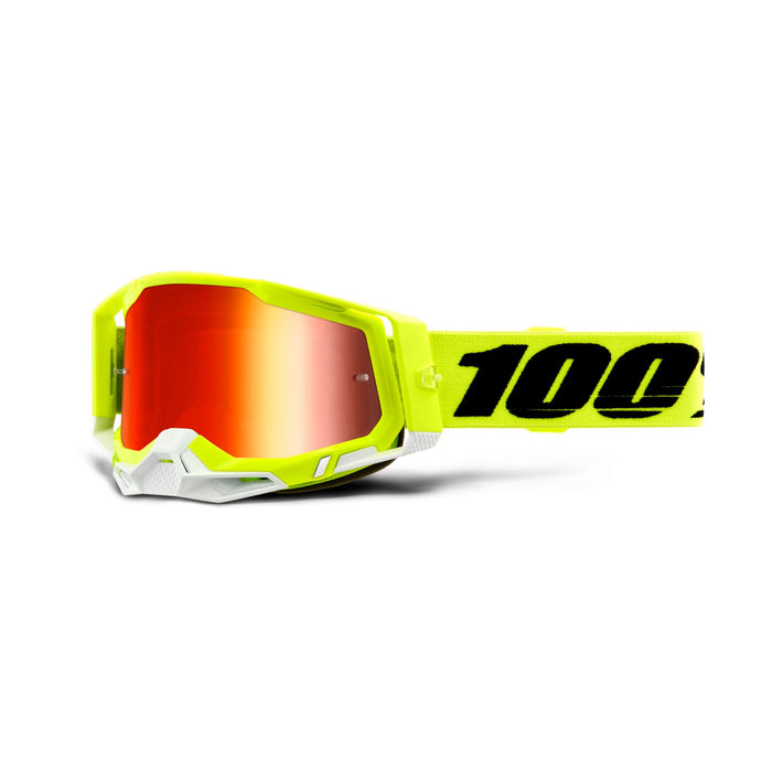 100% Racecraft 2 Goggle Yellow / Red Mirror Lens