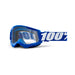 100% Strata 2 Goggle Blue / Clear Lens