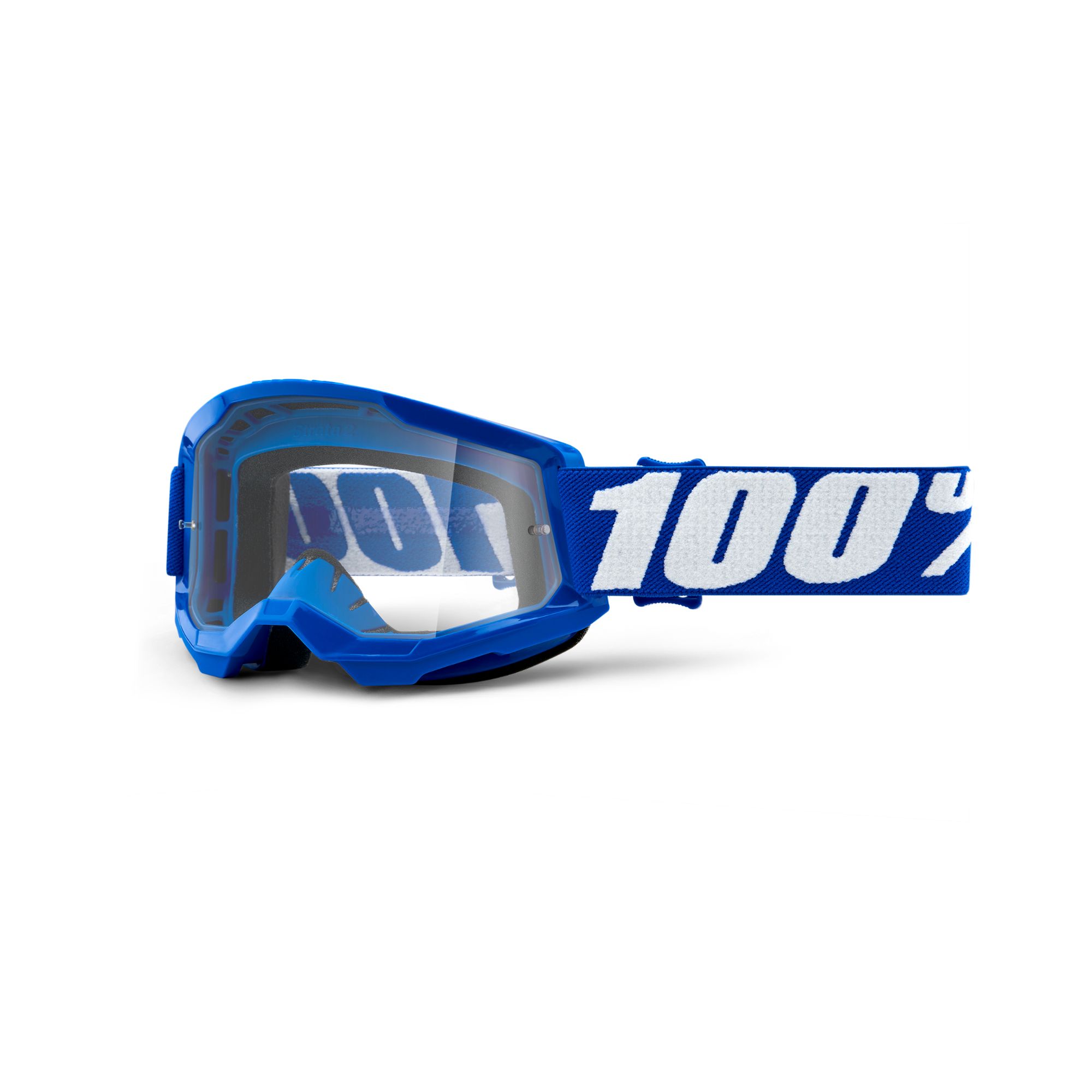 100% Strata 2 Youth Goggle Blue / Clear Lens