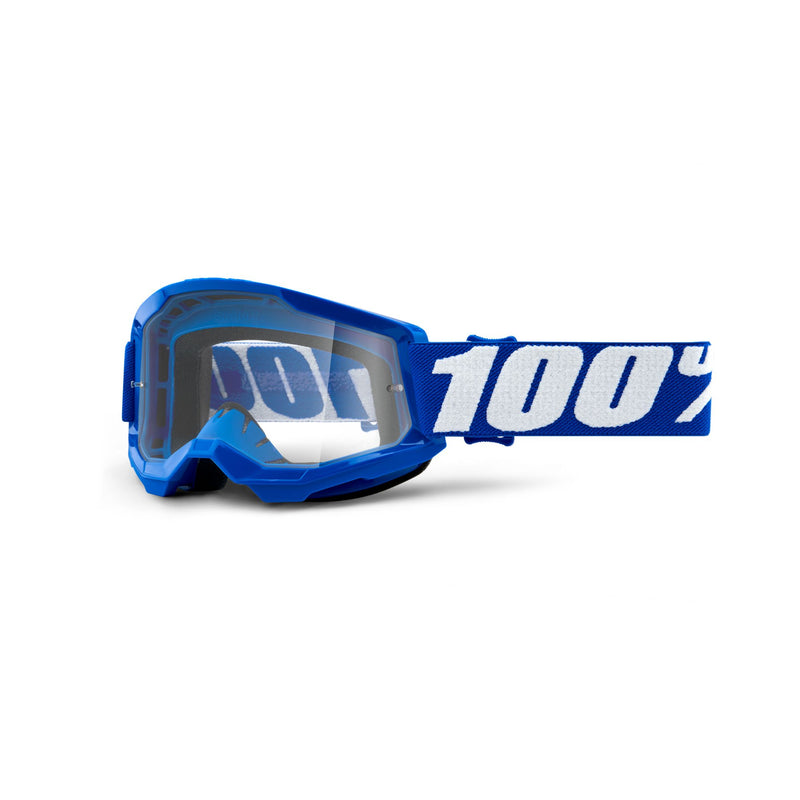 100% Strata 2 Youth Goggle Blue / Clear Lens