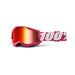 100% Strata 2 Lunettes de protection pour motocross et VTT Junior Fletcher Lentille rouge miroir