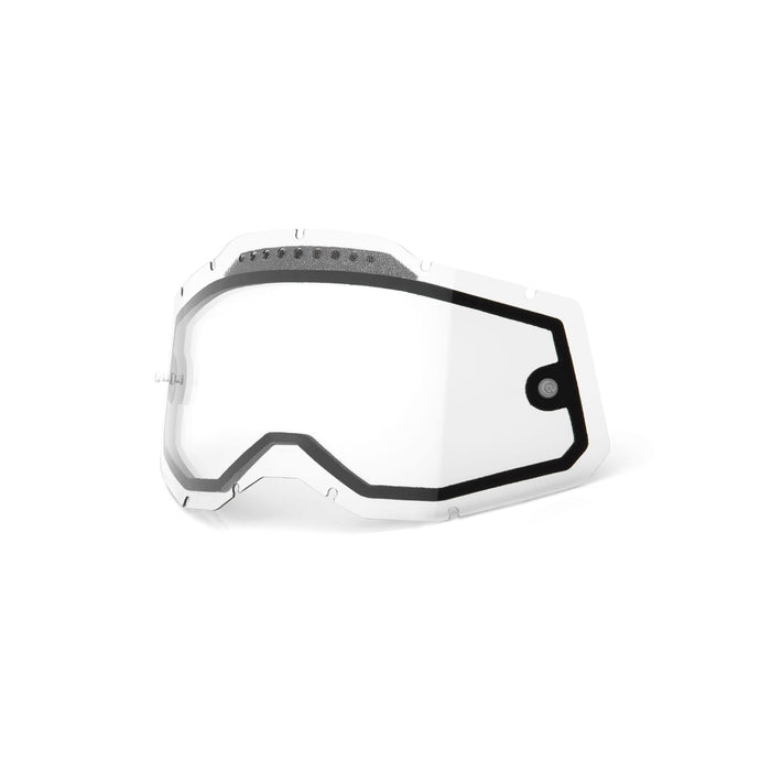 100% Racecraft 2 / Accuri 2 / Strata 2 Dual Pane Vented Lens - Clear
