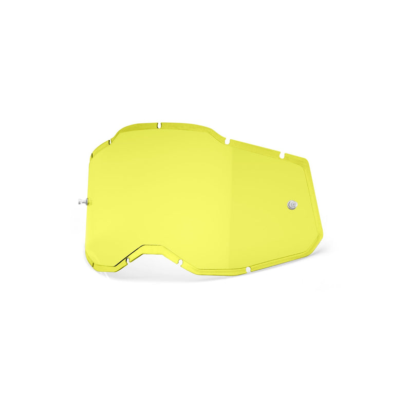 100% Racecraft 2 / Accuri 2 / Strata 2 Injected Replacement Lens - Yellow