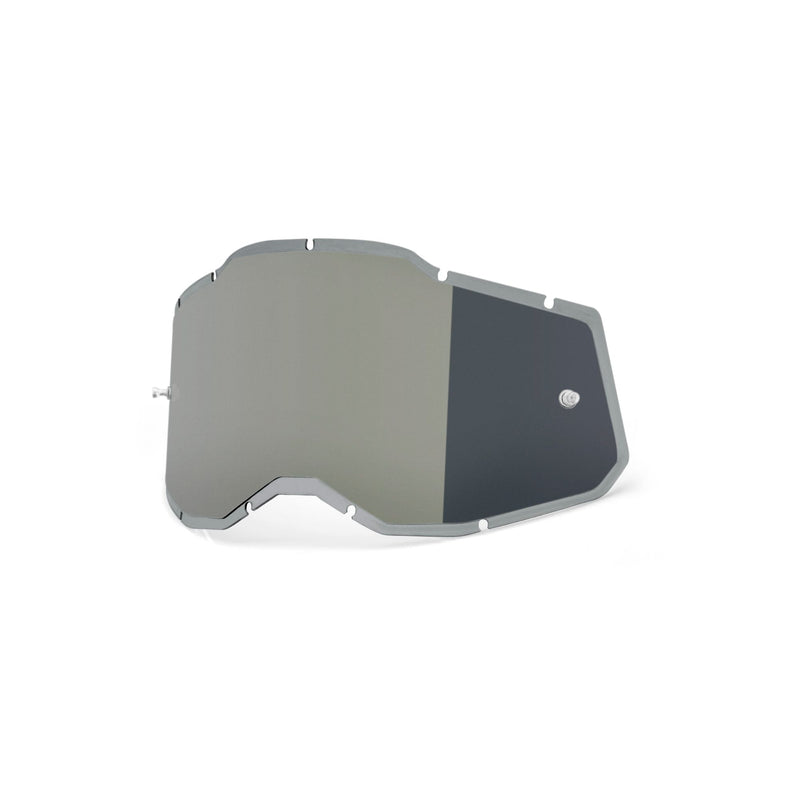 100% Racecraft 2 / Accuri 2 / Strata 2 Injected Replacement Lens - Silver Mirror