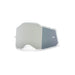 100% Racecraft 2 / Accuri 2 / Strata 2 Injected Replacement Lens - Silver