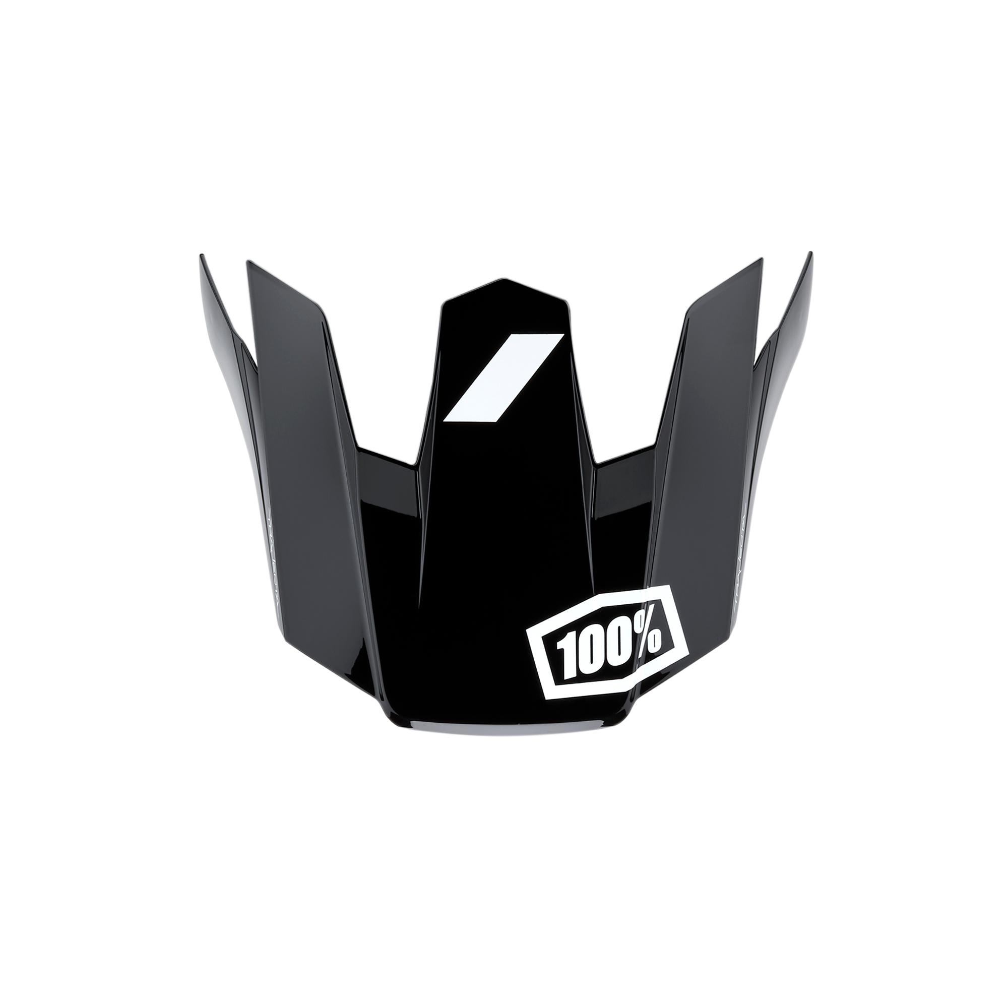 100% Trajecta Helmet Replacement Visor Black / White
