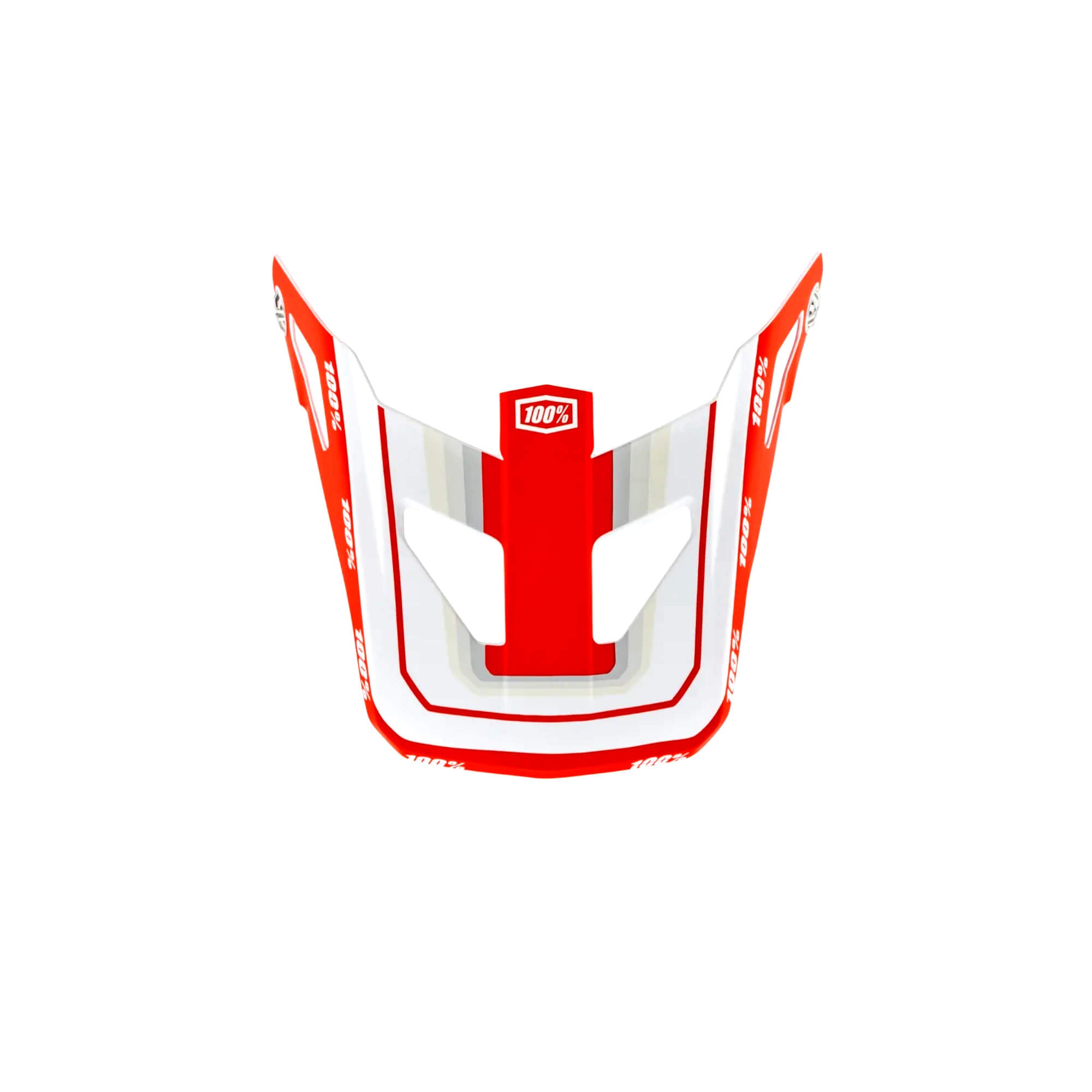 100% Status Helm Ersatzvisier – nur Zubehör/Ersatz Topenga Rot/Weiß