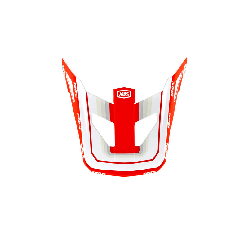 100% Status Helm Ersatzvisier – nur Zubehör/Ersatz Topenga Rot/Weiß