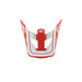 100% Status Youth Replacement Visor Topenga Red / White