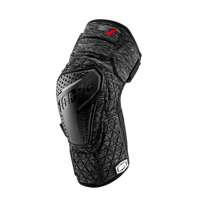 100% PROTECCIONES Surpass Knee Guards M Knee Brace, Adults Unisex, Heather Grey/Black (Multicolor