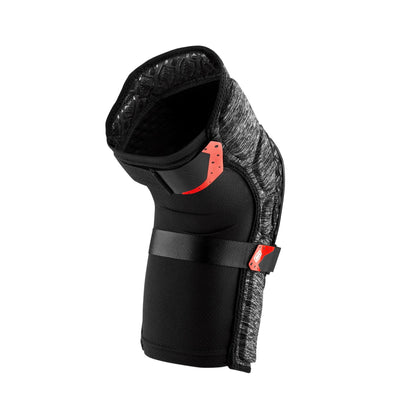 100% PROTECCIONES Surpass Knee Guards M Knee Brace, Adults Unisex, Heather Grey/Black (Multicolor