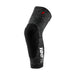 100% PROTECCIONES TERATEC Knee Guards S Knee Pad, Adult Unisex, Heather Grey/Black (Multicoloured