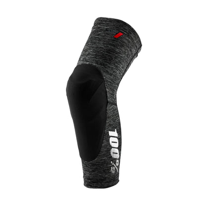 100% PROTECCIONES TERATEC Knee Guards M Knee Pad, Adult Unisex, Heather Grey/Black (Multicoloured