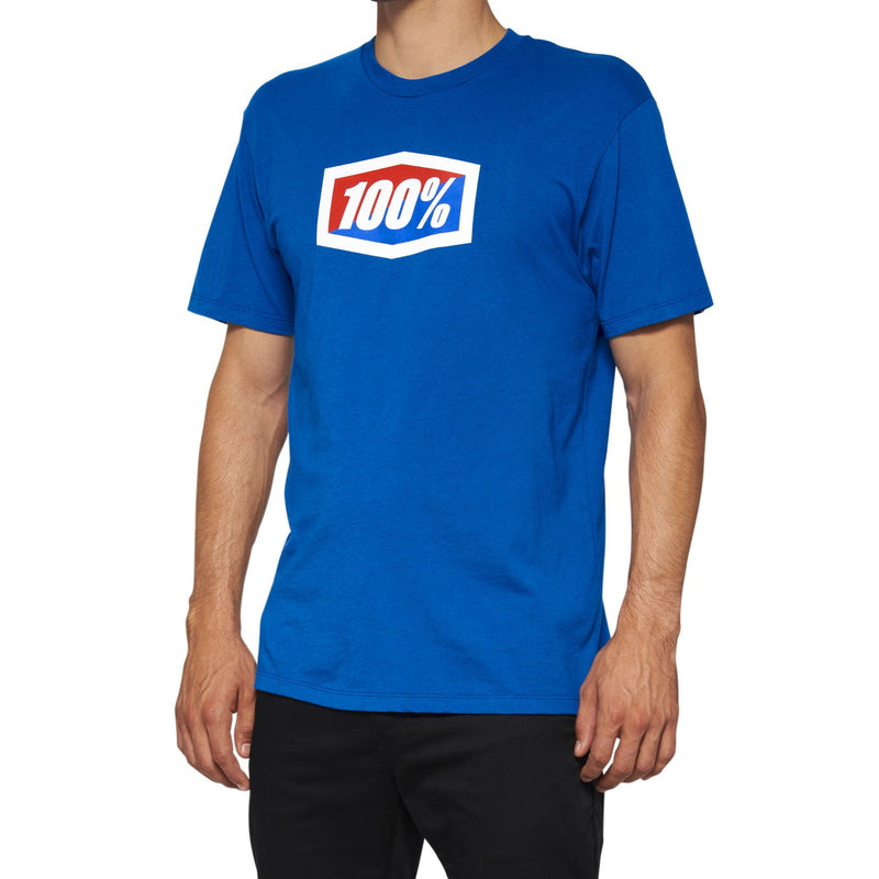100% OFFICIAL Short Sleeve T-Shirt Royal XL