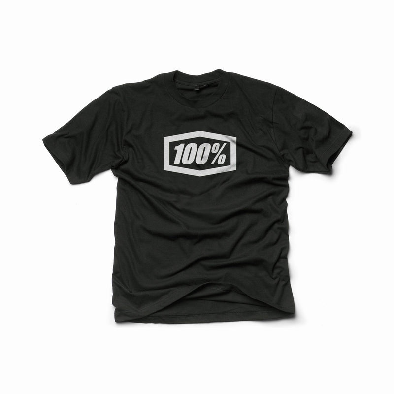 100% ICON Short Sleeve Tee Black - 2XL