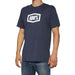 100% ICON Short Sleeve Tee Blue - S