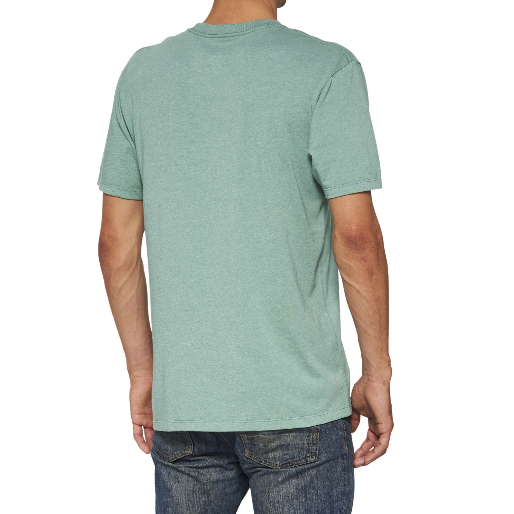 100% ICON Short Sleeve T-Shirt Ocean Blue Heather L