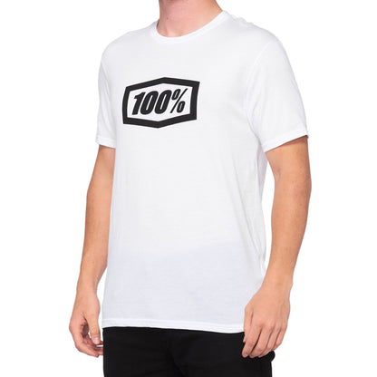 100% ICON Short Sleeve Tee White - S