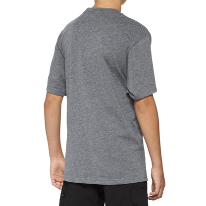 100% Big Boys' Icon Shirts,Small,Heather Grey