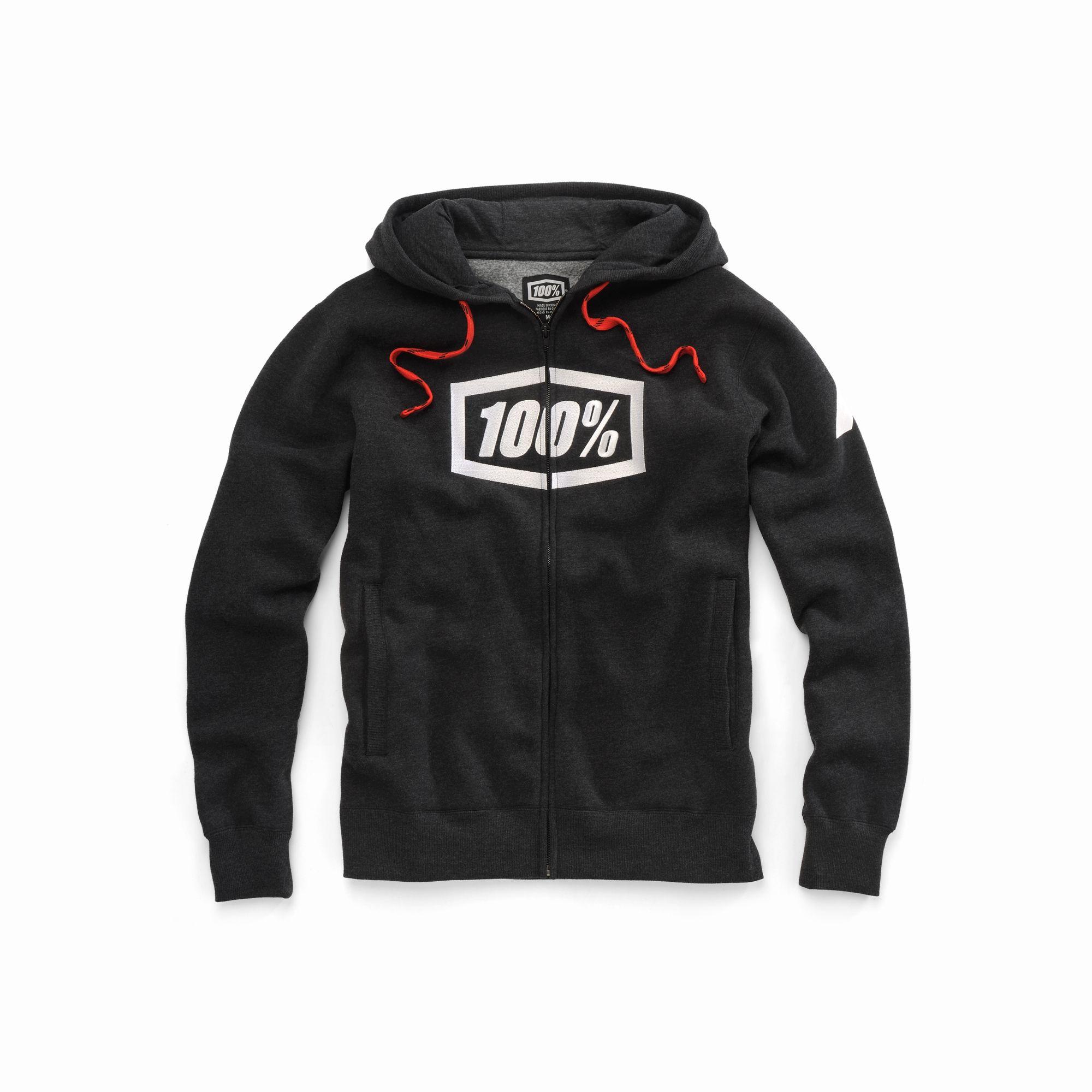 100% CASUAL Sudadera con Capucha Marca Modelo Syndicate Zip Hoodie Fleece Black - L
