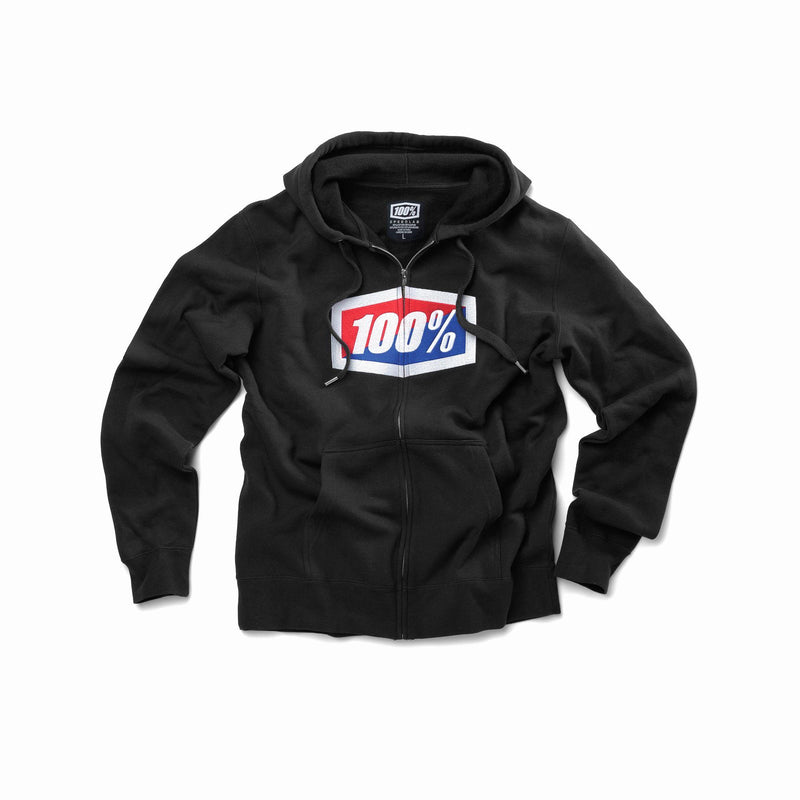 100% Official Fleece Hooded Sweatshirt with Zip