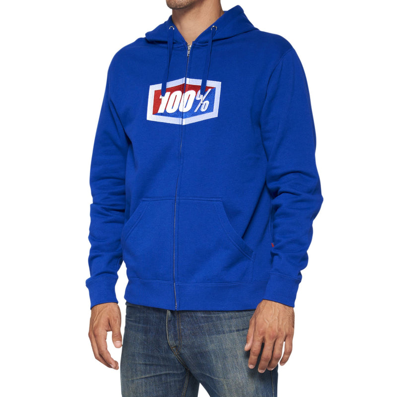 100% Official Zip Hoody