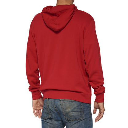 100% Corpo Hoody (X-LARGE) (DEEP RED