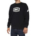 100% Icon Crewneck Sweatshirt (LARGE) (BLACK